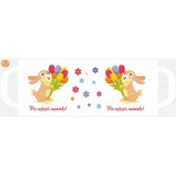 Hrnek Zajíček a tulipány